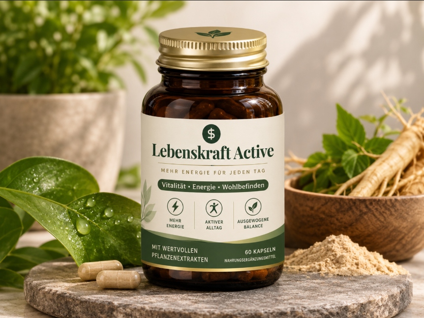 Lebenskraft Active Supplement Bottle
